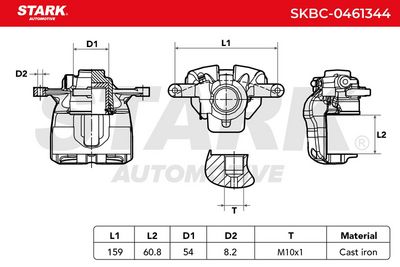 спирачен апарат STARK SKBC-0461344
