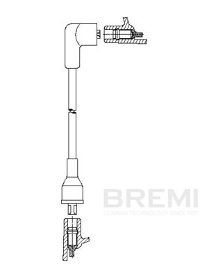 Kabel zapalovací svíčky BREMI 6A34/56