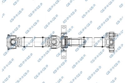 Wał napędowy, napęd osi GSP PS901709
