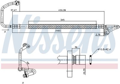 тръбопровод високо налягане, климатизация NISSENS 842775