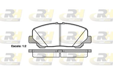 Комплект тормозных колодок, дисковый тормоз ROADHOUSE 21287.00 для TOYOTA ALPHARD