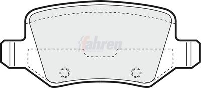 Fahren Brake Pad Set, disc brake FBP3151