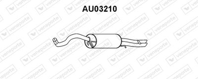 VENEPORTE AU03210 Глушитель выхлопных газов  для AUDI A4 (Ауди А4)