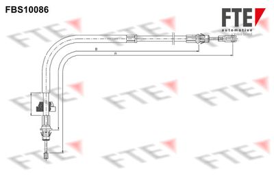FTE FBS10086 Трос ручного тормоза  для FORD TRANSIT (Форд Трансит)