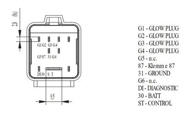 UNITATE DE CONTROL BUJII INCANDESCENTE MAHLE MHG79 1