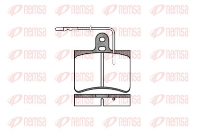 Комплект тормозных колодок, дисковый тормоз REMSA 0033.14 для FIAT 242