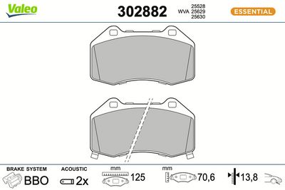 SET PLACUTE FRANA FRANA DISC VALEO 302882