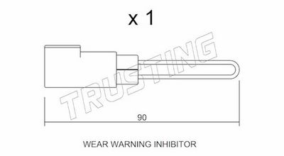 SENZOR DE AVERTIZARE UZURA PLACUTE DE FRANA