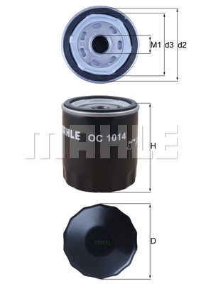 KNECHT OC 1014 Масляный фильтр  для VOLVO XC60 (Вольво Xк60)