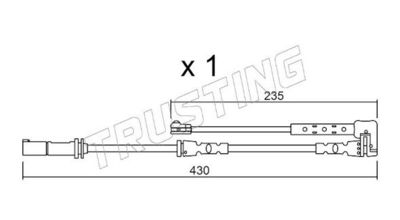 SENZOR DE AVERTIZARE UZURA PLACUTE DE FRANA