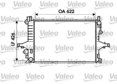 Радиатор, охлаждение двигателя VALEO 734719 для VOLVO S80