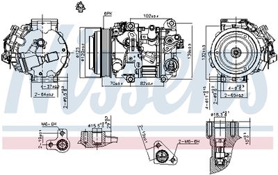 COMPRESOR CLIMATIZARE NISSENS 890804 6