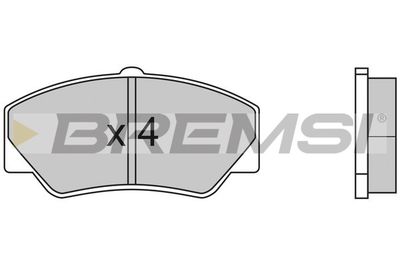 Комплект тормозных колодок, дисковый тормоз BREMSI BP2316 для FORD P100