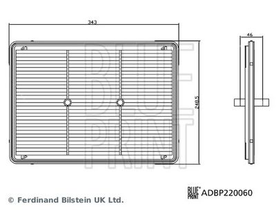 LUFTFILTER BLUE PRINT ADBP220060 2