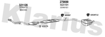 Układ wydechowy KLARIUS 600500E