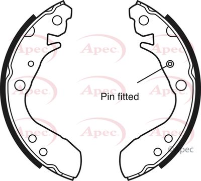 Brake Shoe Set APEC SHU692