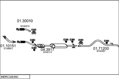 SISTEM DE ESAPAMENT MTS MERC32639C008747