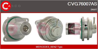 Клапан возврата ОГ CASCO CVG76007AS для SMART CABRIO