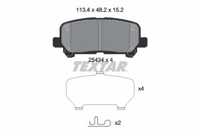 Brake Pad Set, disc brake 2543401