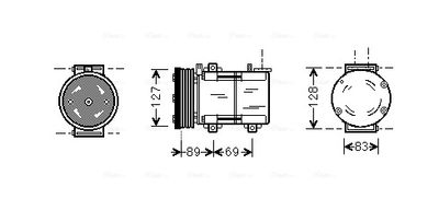 AVA QUALITY COOLING Compressor, airconditioning (FDAK322)