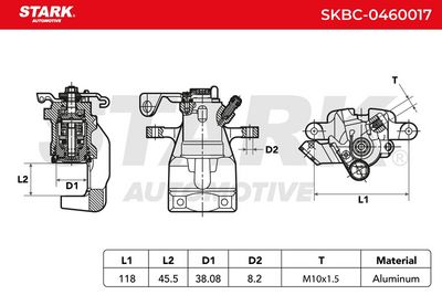 спирачен апарат STARK SKBC-0460017