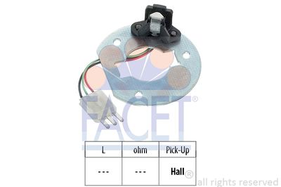 FACET 8.4702 Датчик положения коленвала для OPEL ASTRA F Фургон/универсал (T92)