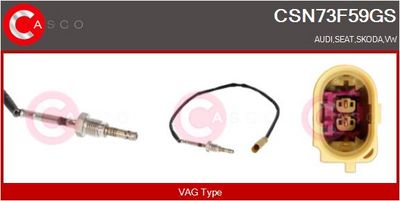 SENZOR TEMPERATURA GAZE EVACUARE