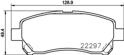 Комплект тормозных колодок, дисковый тормоз NISSHINBO NP1084 для TOYOTA AVANZA