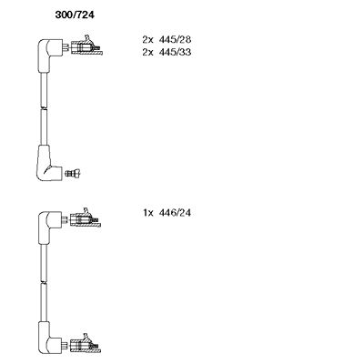 Комплект проводов зажигания BREMI 300/724 для ROVER MINI