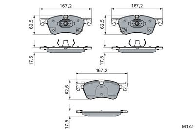 BREMSBELAGSATZ SCHEIBENBREMSE