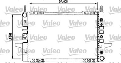 Радиатор, охлаждение двигателя VALEO 730594 для FORD SIERRA