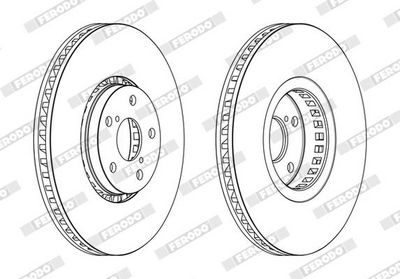 BREMSSCHEIBE FERODO DDF2497RC1 1