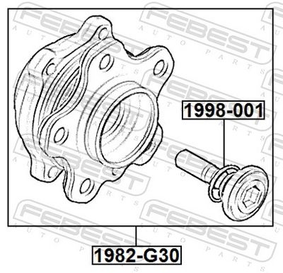 SURUB AX CARDAN FEBEST 1998001 1