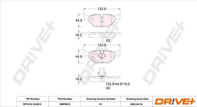 BREMSBELAGSATZ SCHEIBENBREMSE DR!VE+ DP1010100810 2