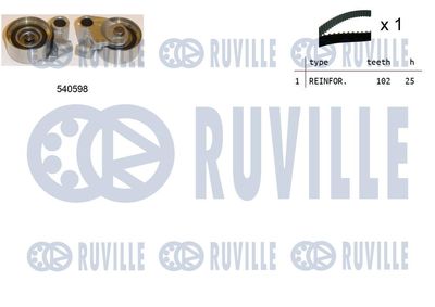 Комплект ремня ГРМ RUVILLE 550266 для TOYOTA LAND CRUISER