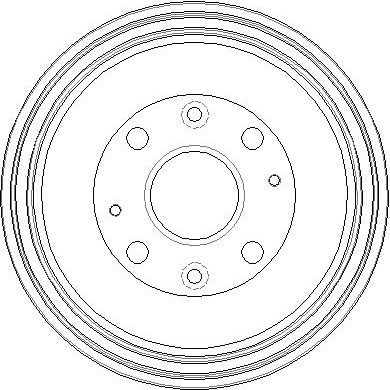 NATIONAL NDR195 Тормозной барабан  для MAZDA 323 F V (BA) 1.5 16V