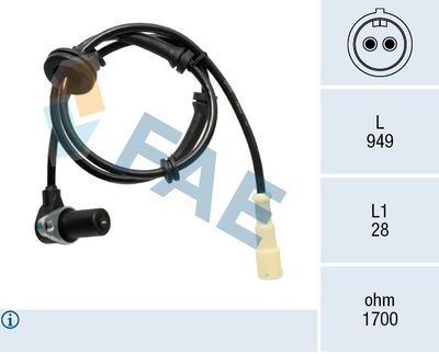 датчик, обороти на колелото FAE 78533