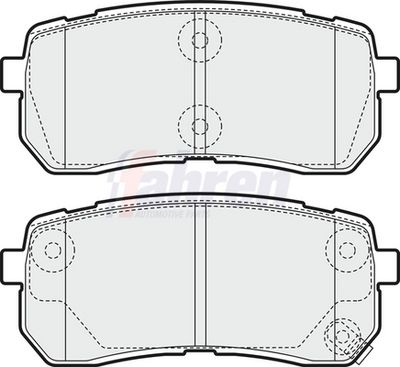 Fahren Brake Pad Set, disc brake FBP3668