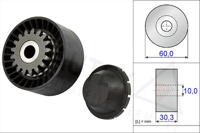Rolka napinacza, pasek klinowy wielorowkowy AUTEX 654465