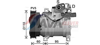 компресор, климатизация AVA Clever Choice HYAK483