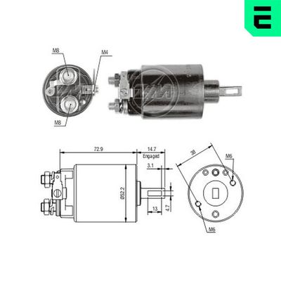 Elektromagnetický spínač, startér ERA ZM780