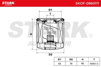 маслен филтър STARK SKOF-0860111