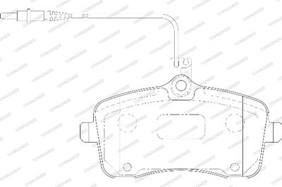 WAGNER WBP24134A Тормозные колодки и сигнализаторы для PEUGEOT 407 (6D_) 2.0 HDi 135 (6DRHRH, 6DRHRE, 6DRHRG, 6DRHRJ)