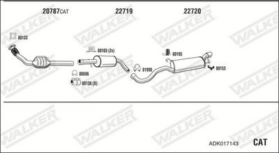 Изпускателна система WALKER ADK017143