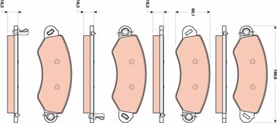 BREMSBELAGSATZ SCHEIBENBREMSE