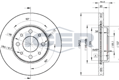 спирачен диск ICER 78BD8929-2