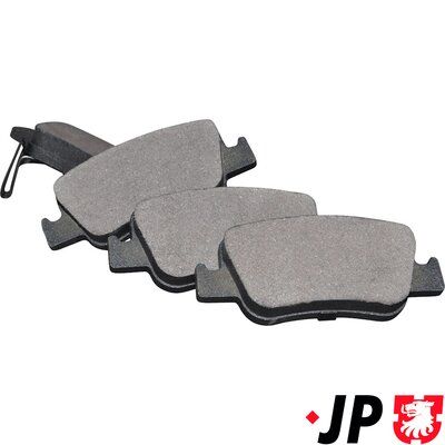 комплект спирачно феродо, дискови спирачки JP GROUP