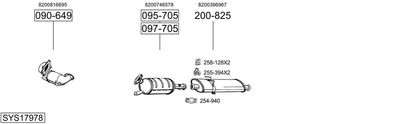Układ wydechowy BOSAL SYS17978