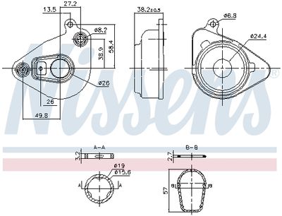 RADIATOR ULEI ULEI MOTOR NISSENS 91362