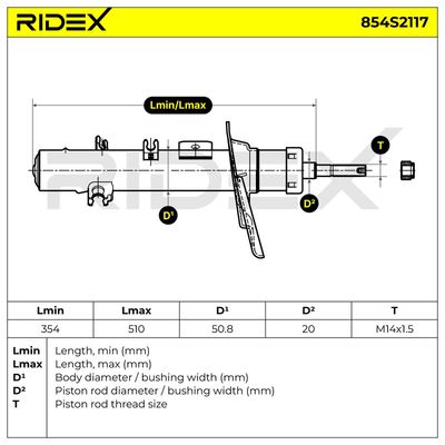 амортисьор RIDEX